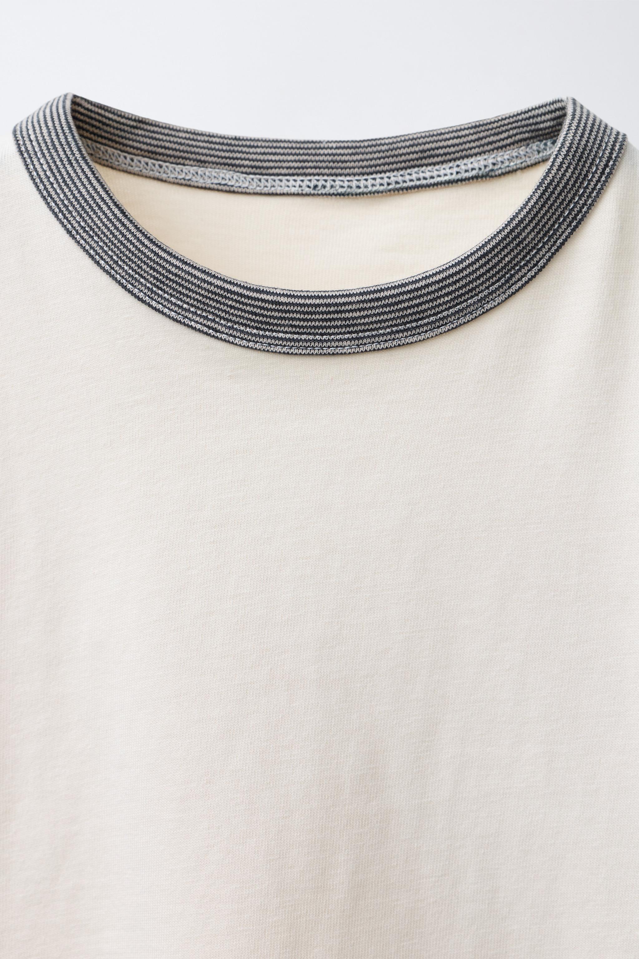 TWO-PACK OF PIPING DETAIL T-SHIRTS